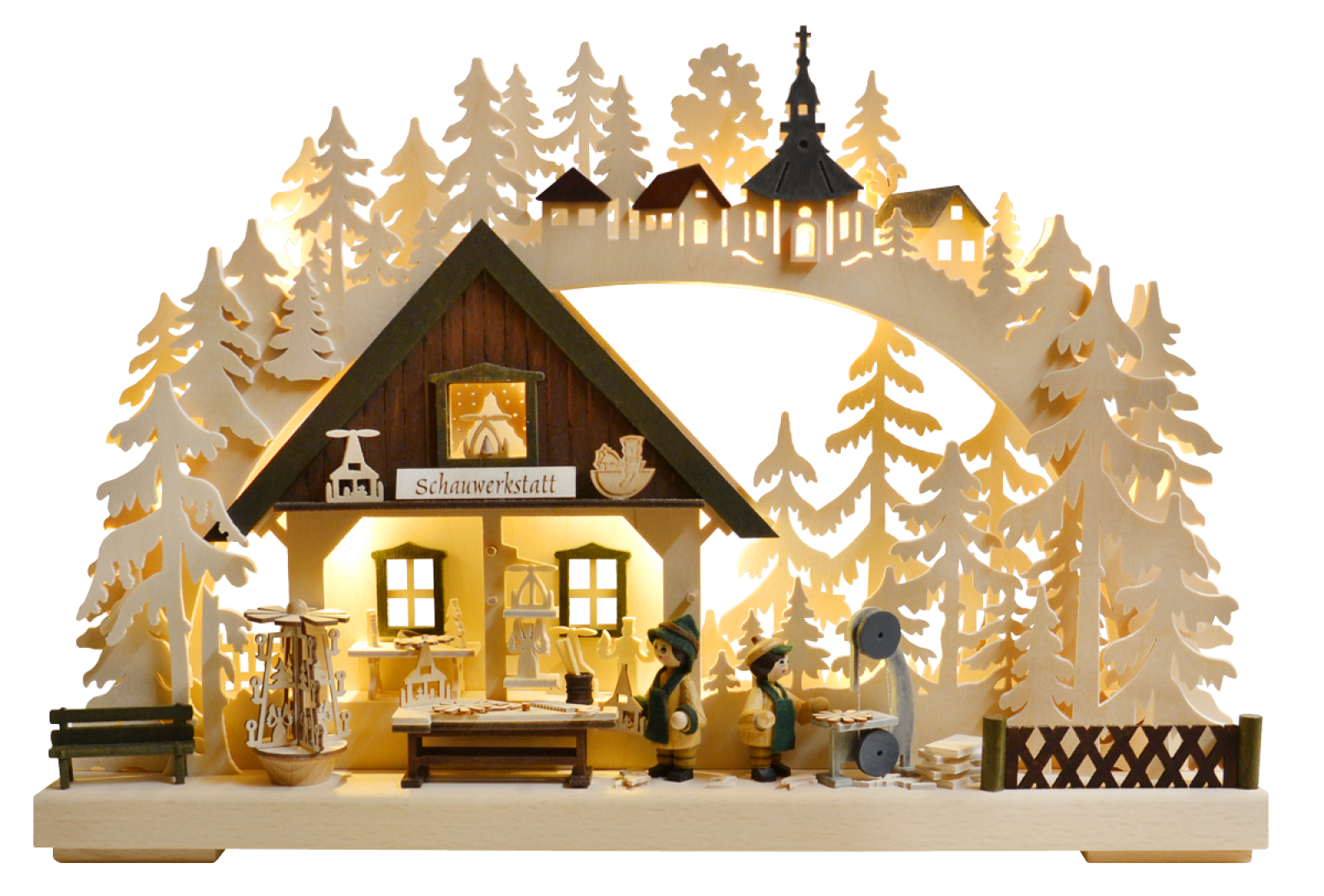 3D-Schwibbogen kl., Schwibbogen-Schauwerkstatt